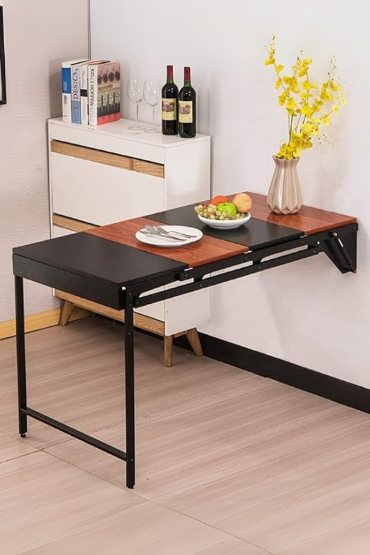 Convertible Shelf-to-Dining Table