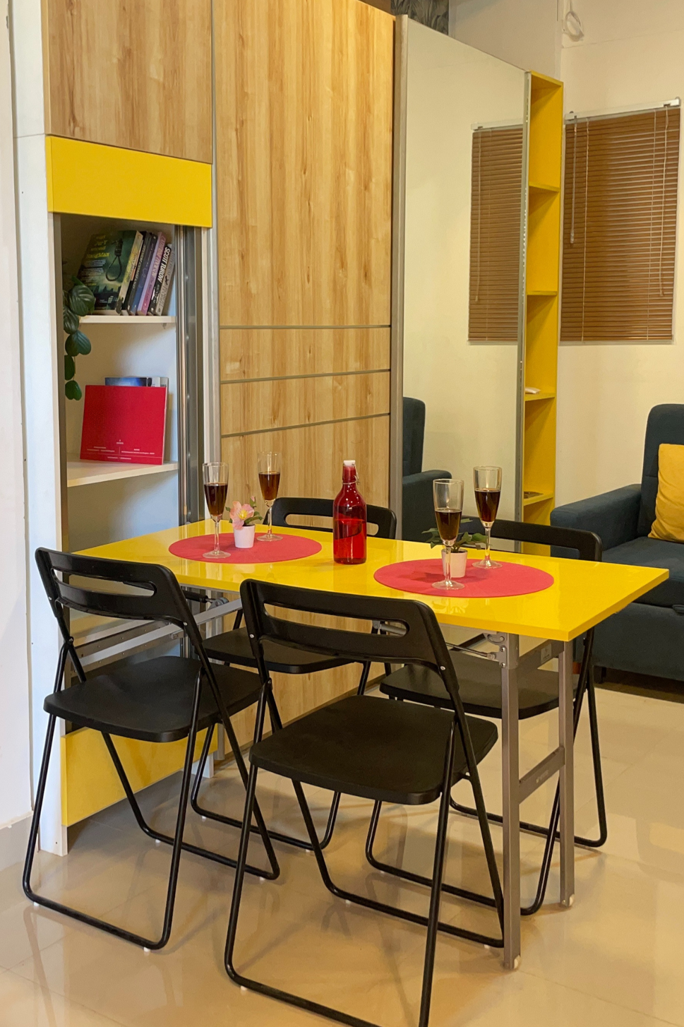 Glide To Open Wall Mount Table