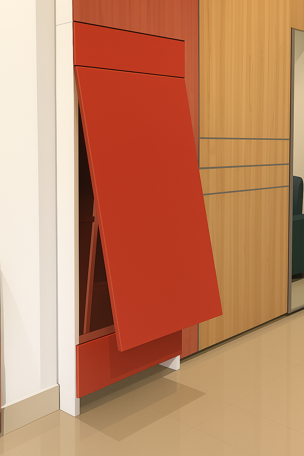 Glide To Open Wall Mount Table