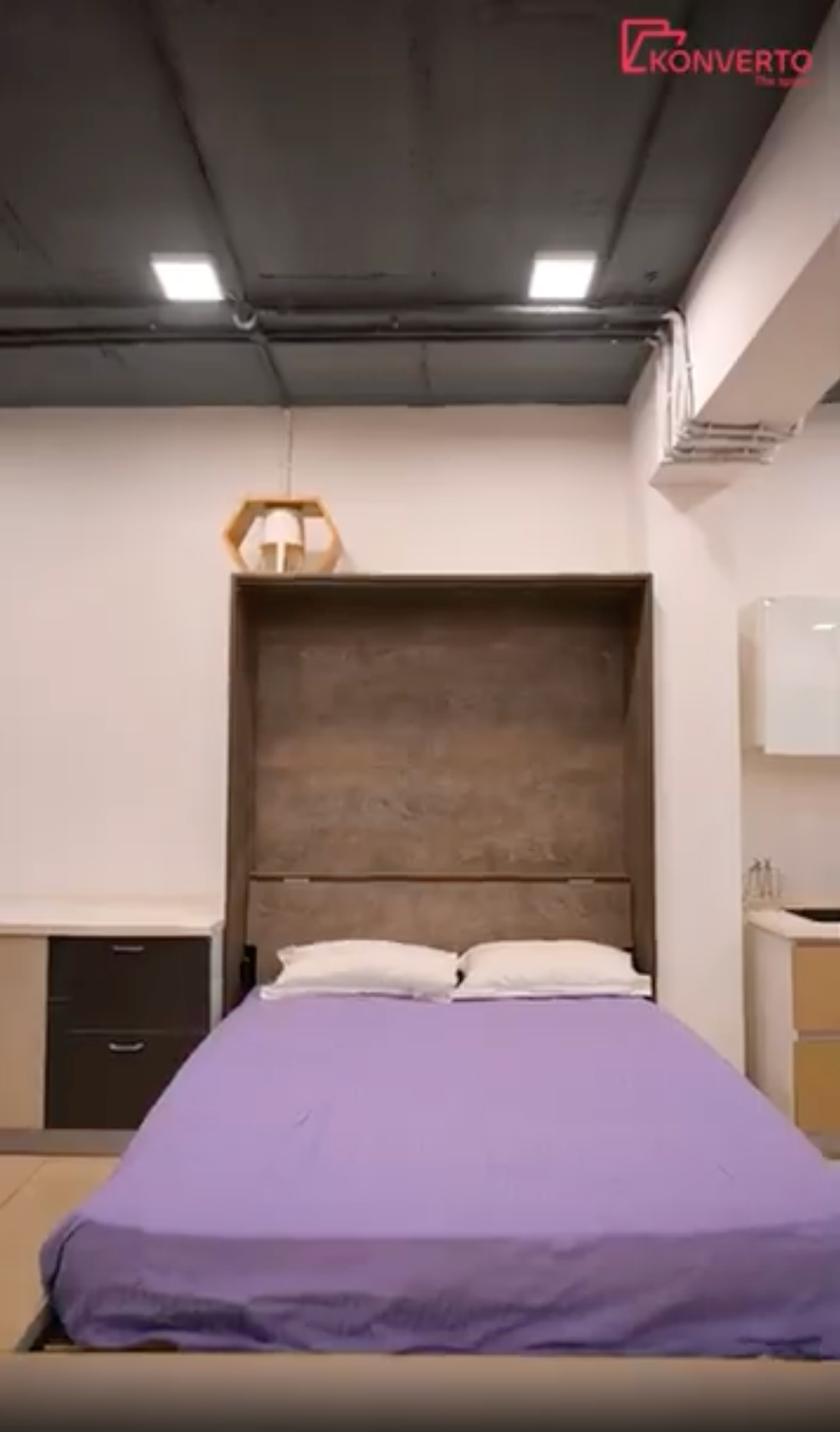 Pro Series Wall bed - Queen Electric  Vertical